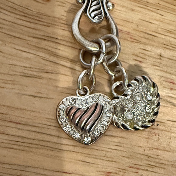 Brighton Silver Heart Necklace with Black Accent - Picture 11 of 13